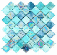Iridescence abnormity glass mosaic  DL004