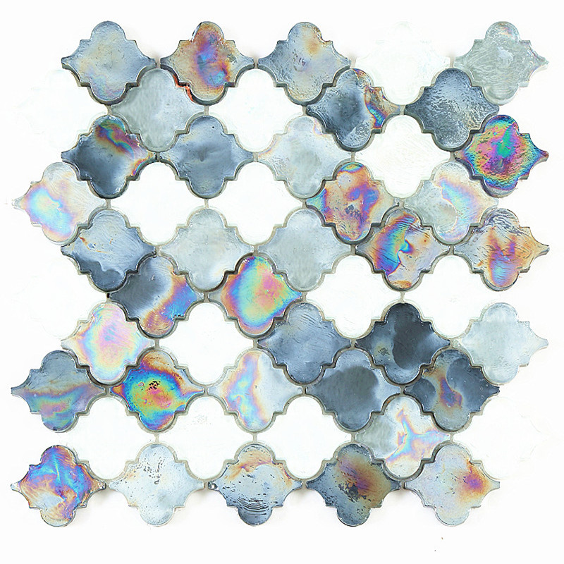 Iridescence abormity glass mosaic  DL002