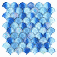 Iridescence abnormity glass mosaic   DCH013